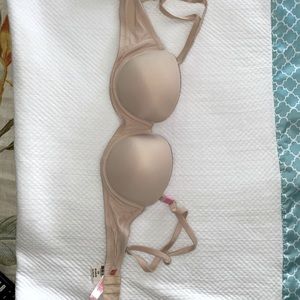 VS Pink push-up strapless bra